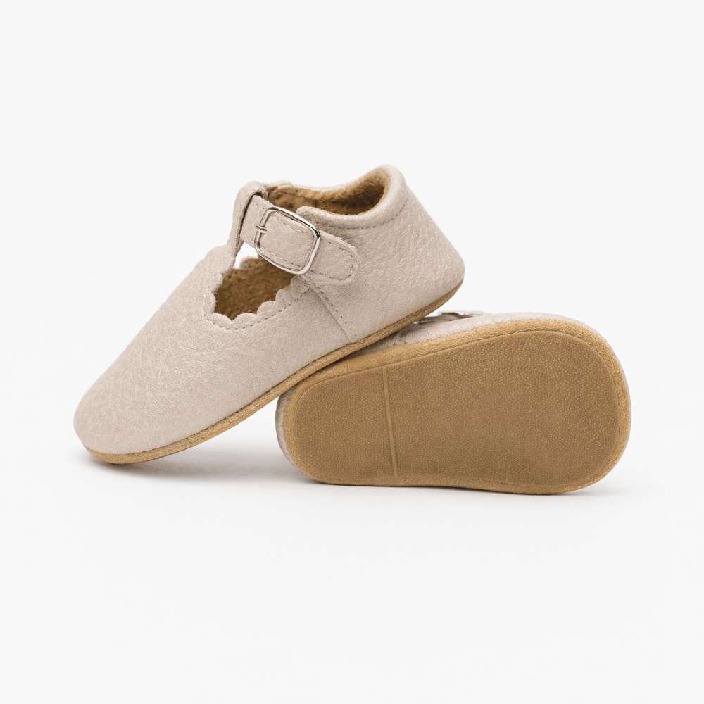 Gentry Morris Buckle Strap Baby Loafers Flat