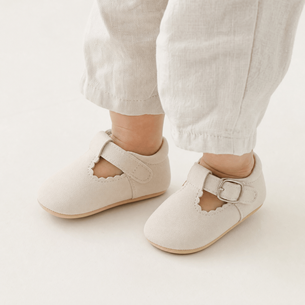 Gentry Morris Buckle Strap Suede Loafers Baby