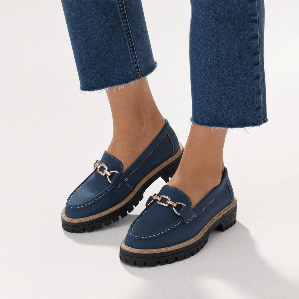 Gentry Morris Chain Platform Loafers Chunky Sole