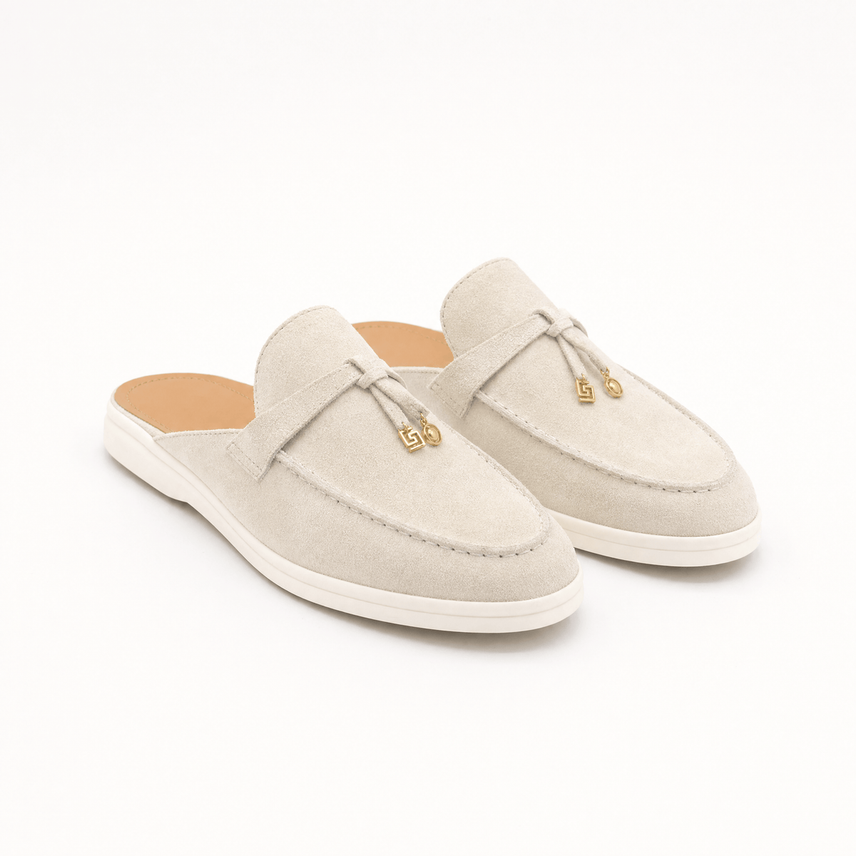 Gentry Morris Chunky Backless Loafers Slip On
