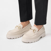 Gentry Morris Chunky Chain Platform Loafers Detail