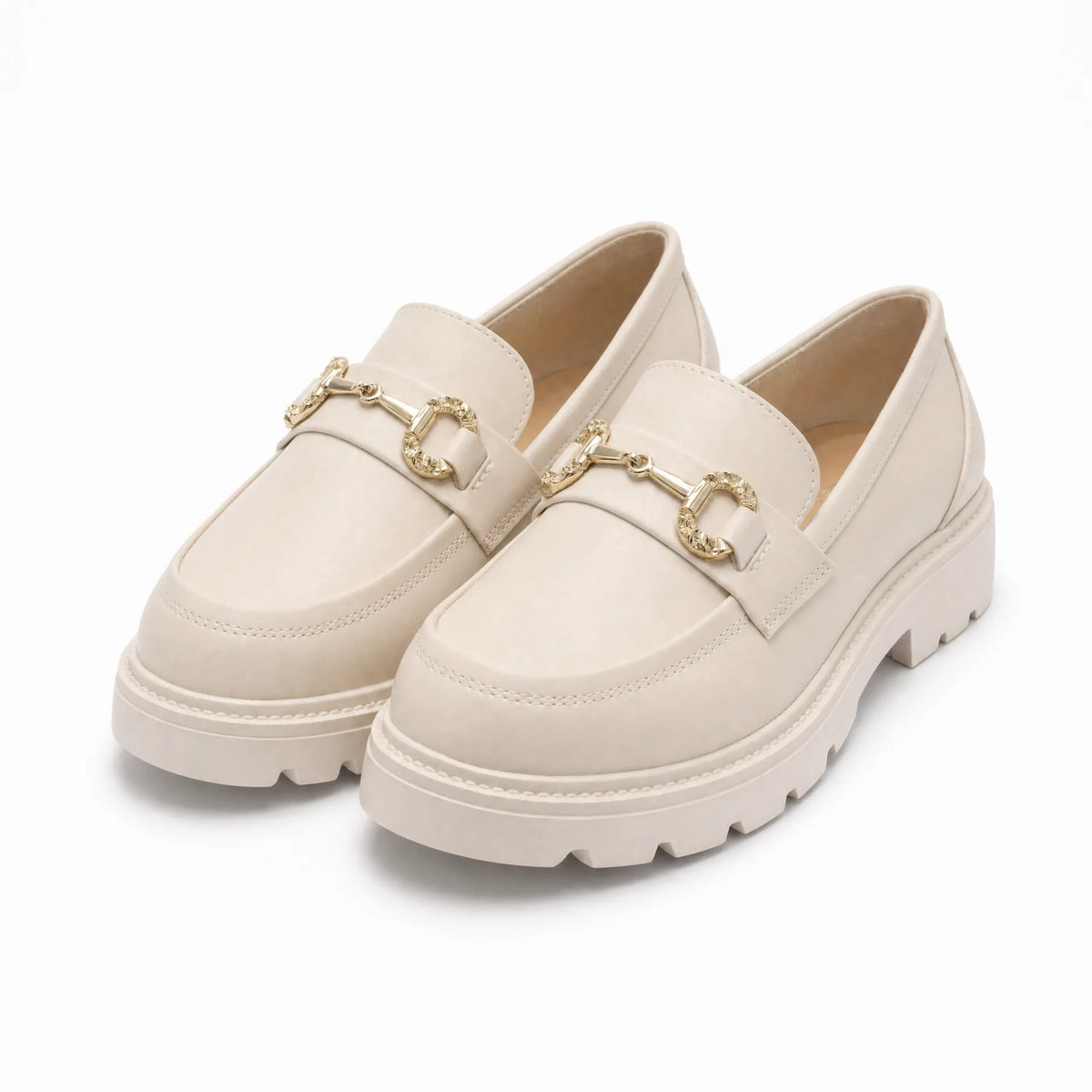 Gentry Morris Chunky Chain Platform Loafers Detail