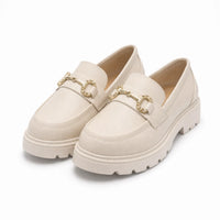 Gentry Morris Chunky Chain Platform Loafers Detail