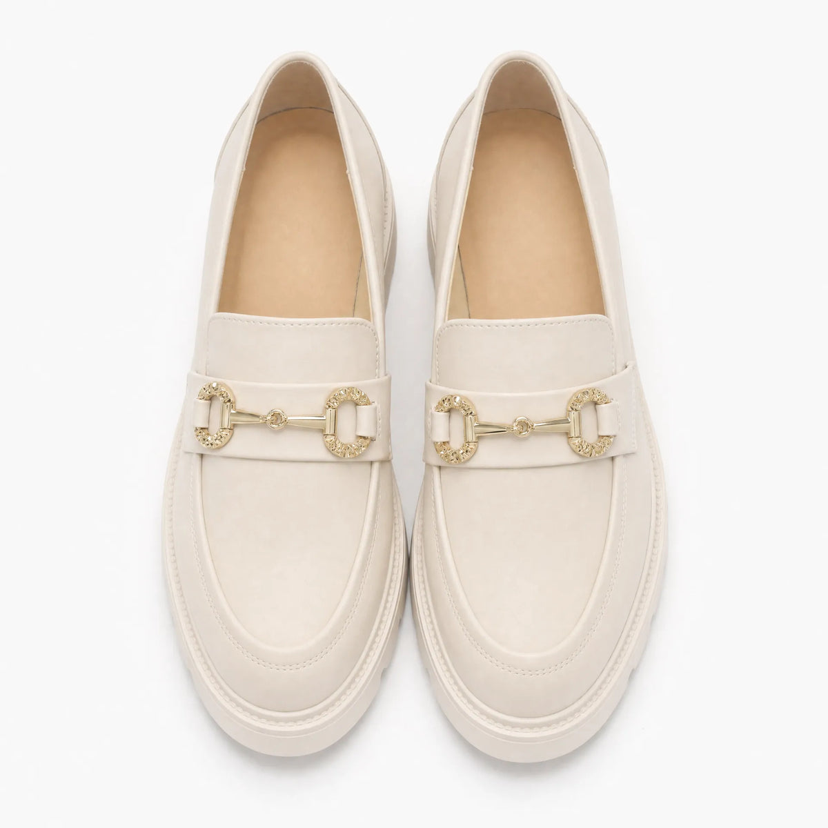 Gentry Morris Chunky Chain Platform Loafers Detail