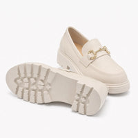 Gentry Morris Chunky Chain Platform Loafers Detail
