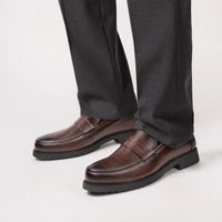 Gentry Morris Chunky Penny Loafers Mens Brogue