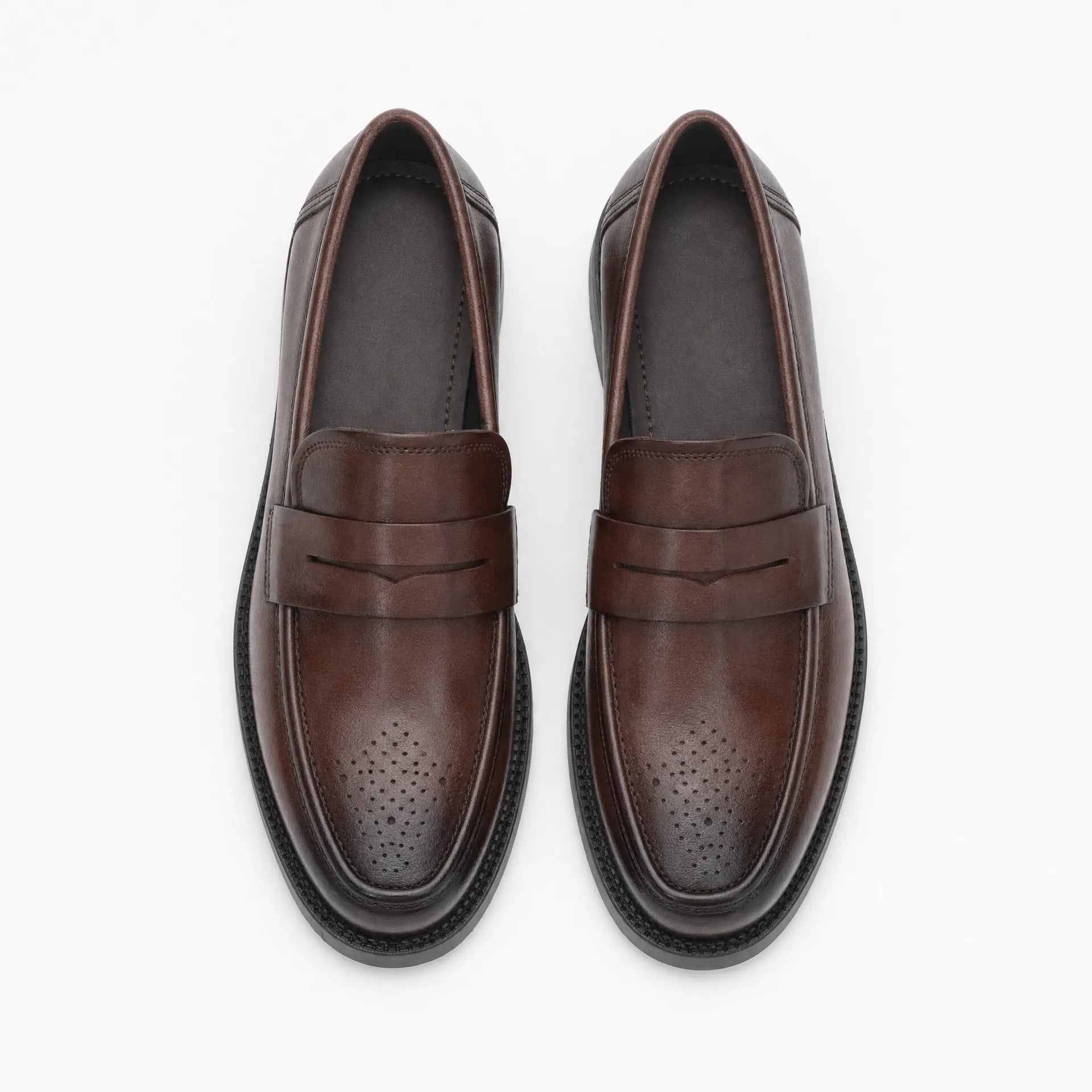 Gentry Morris Chunky Penny Loafers Mens Brogue