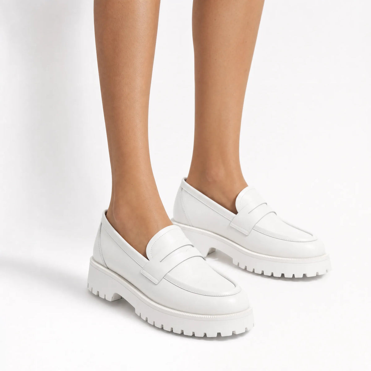 Gentry Morris Chunky Penny Platform Loafers