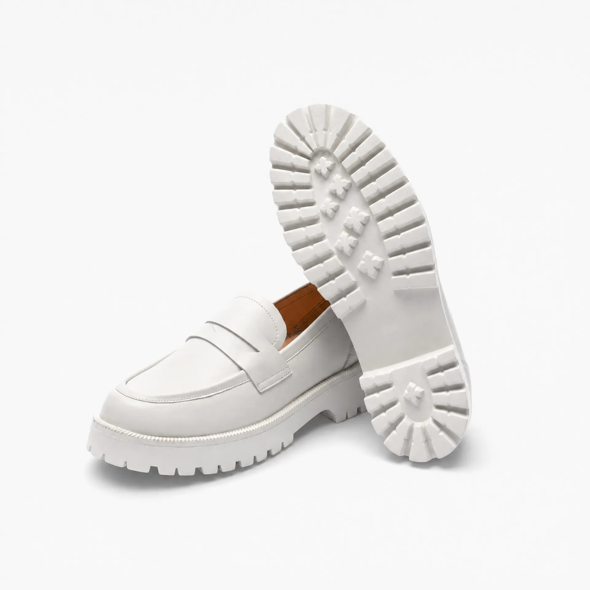 Gentry Morris Chunky Penny Platform Loafers
