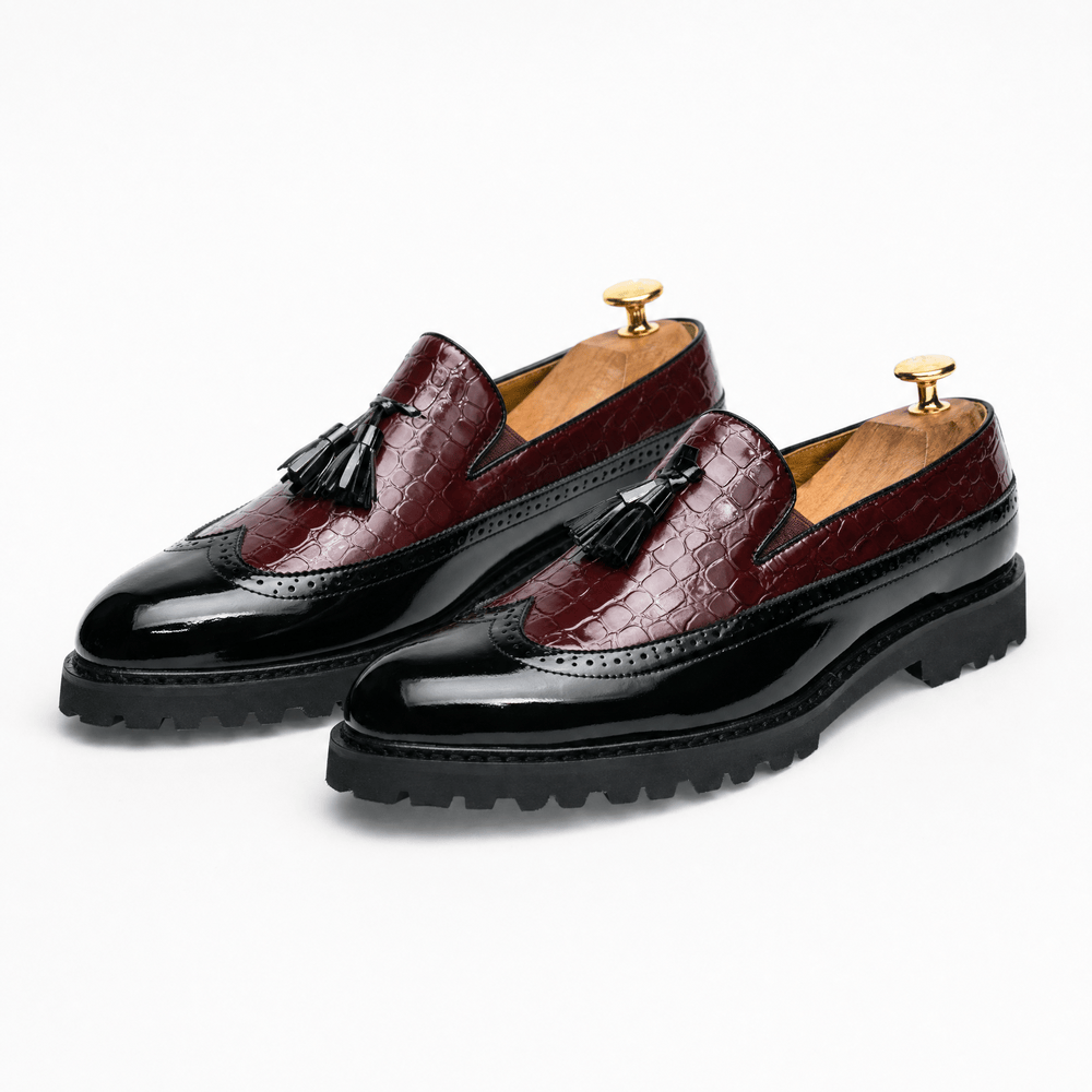 Gentry Morris Chunky Platform Tassel Loafers Brogue