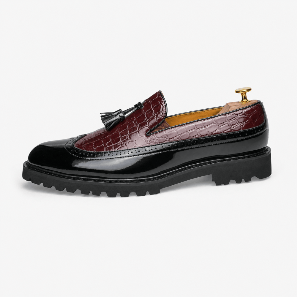 Gentry Morris Chunky Platform Tassel Loafers Brogue