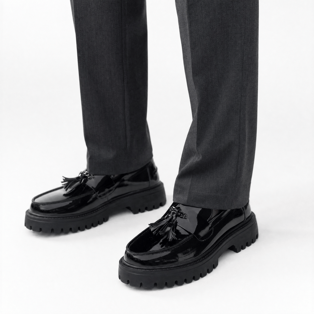 Gentry Morris Chunky Tassel Mens Loafers Sole