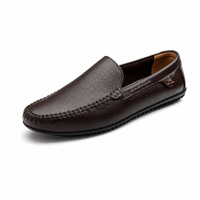 Gentry Morris Dark Brown / 37 Gold Badge Mens Loafers