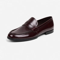 Gentry Morris Dark Brown / 38 Patent Penny Loafers Formal Dress