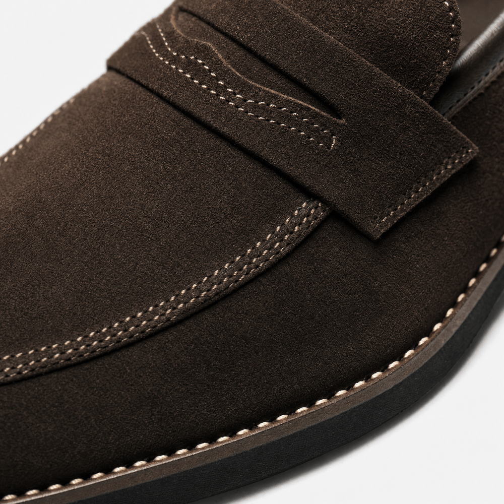 Gentry Morris Dark Brown Penny Loafers Mens