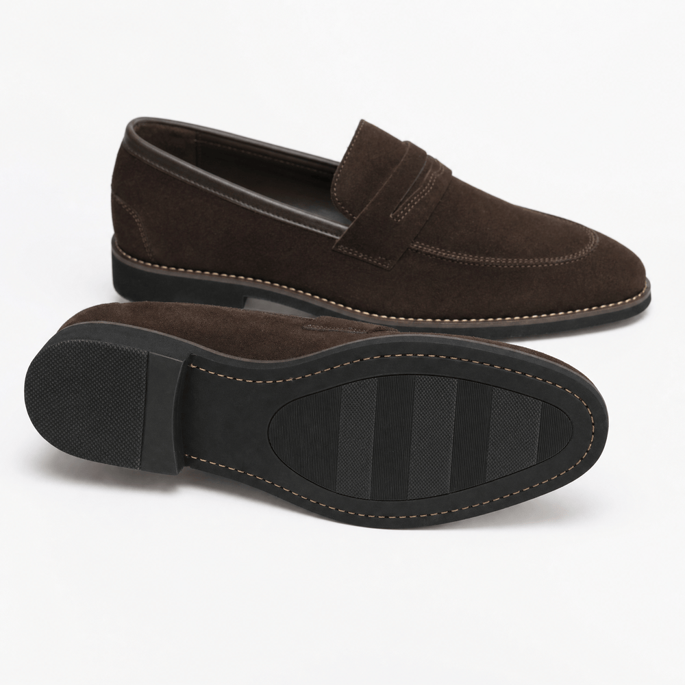 Gentry Morris Dark Brown Penny Loafers Mens