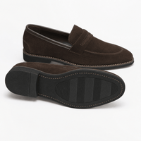 Gentry Morris Dark Brown Penny Loafers Mens