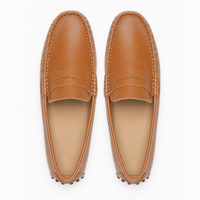 Gentry Morris Driving Leather Loafers Penny Strap