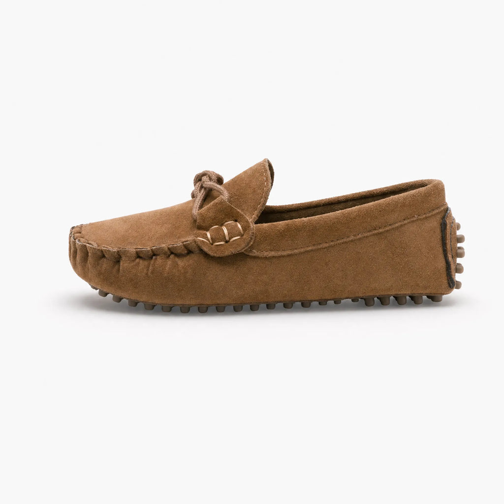 Gentry Morris Driving Tied Bow Suede Loafers