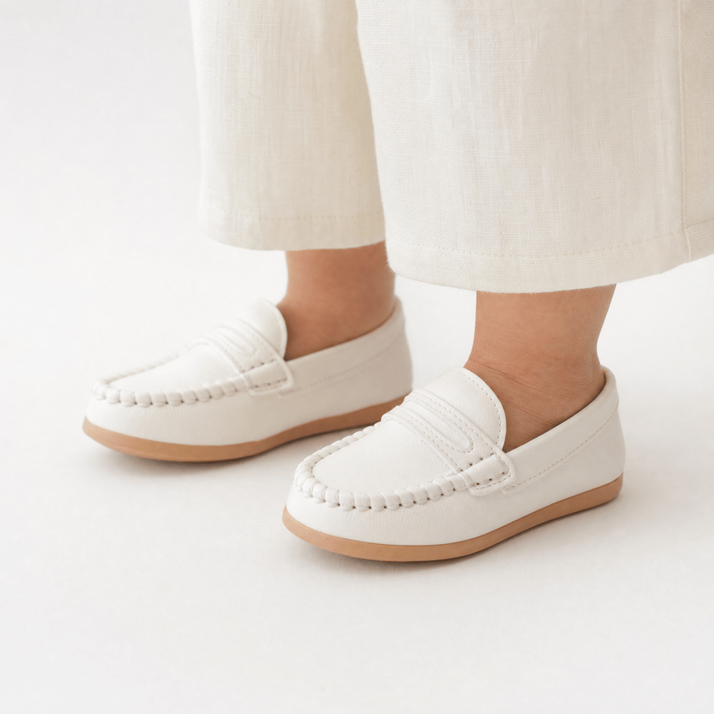 Gentry Morris Flat Moc Toe Loafers Kids