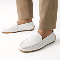 Gentry Morris Flat Penny Loafers Slot Detail