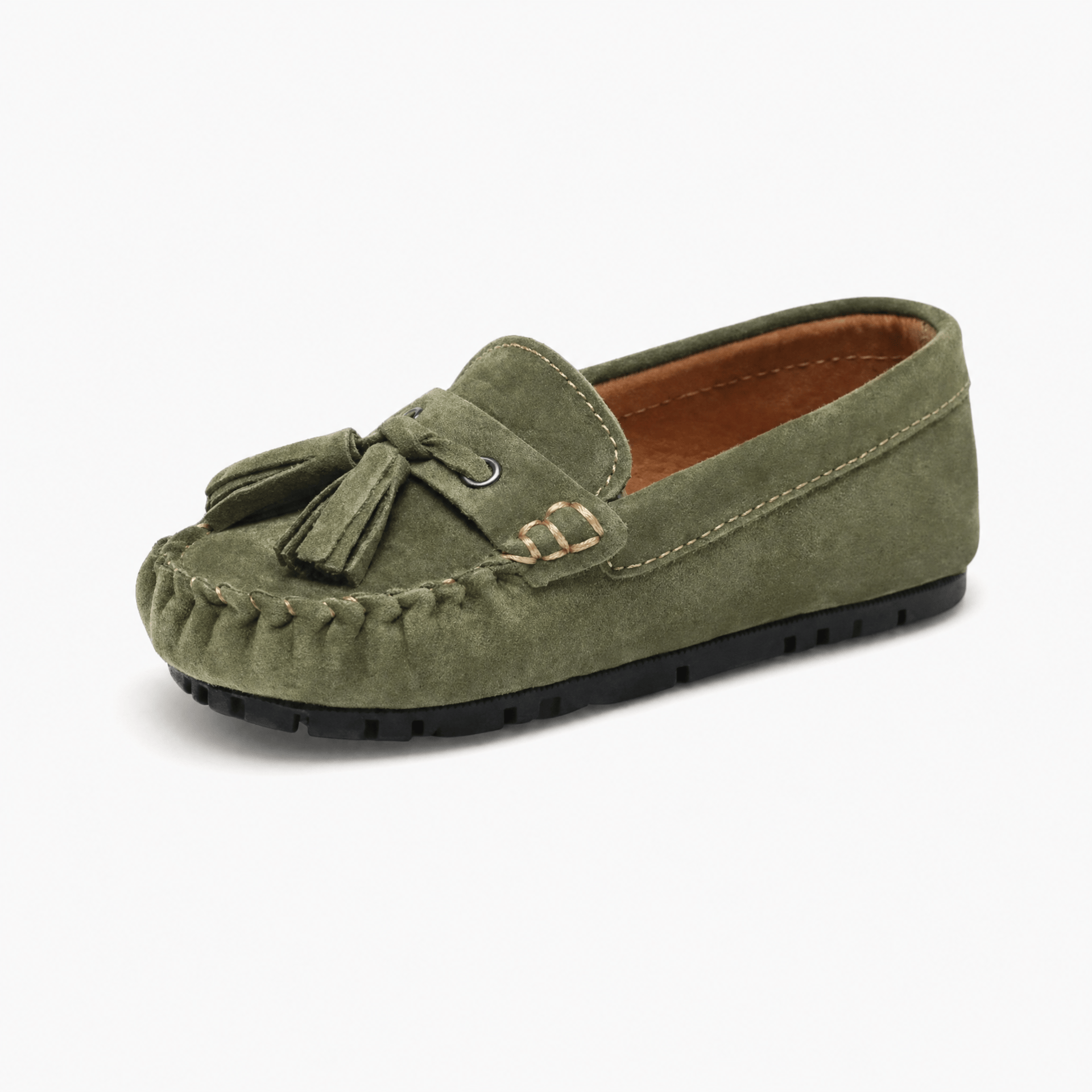 Gentry Morris Green / 20 Suede Tassel Loafers Boys Driving