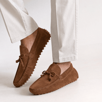 Gentry Morris Kids Suede Tassel Loafers Brown