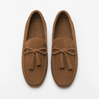 Gentry Morris Kids Suede Tassel Loafers Brown