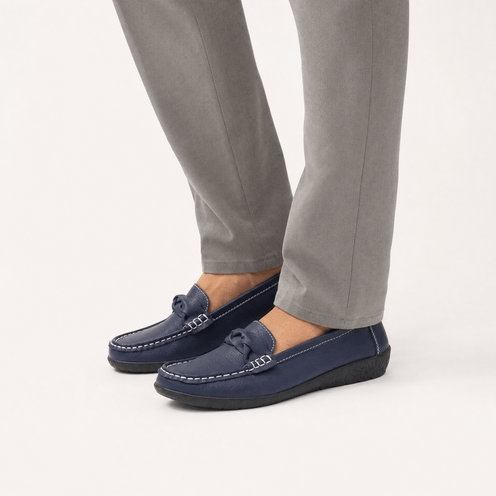 Gentry Morris Knotted Leather Loafers Slip On