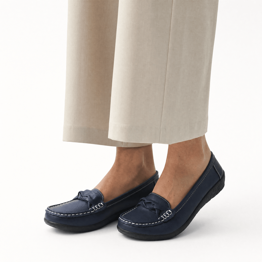 Gentry Morris Knotted Leather Loafers Slip On