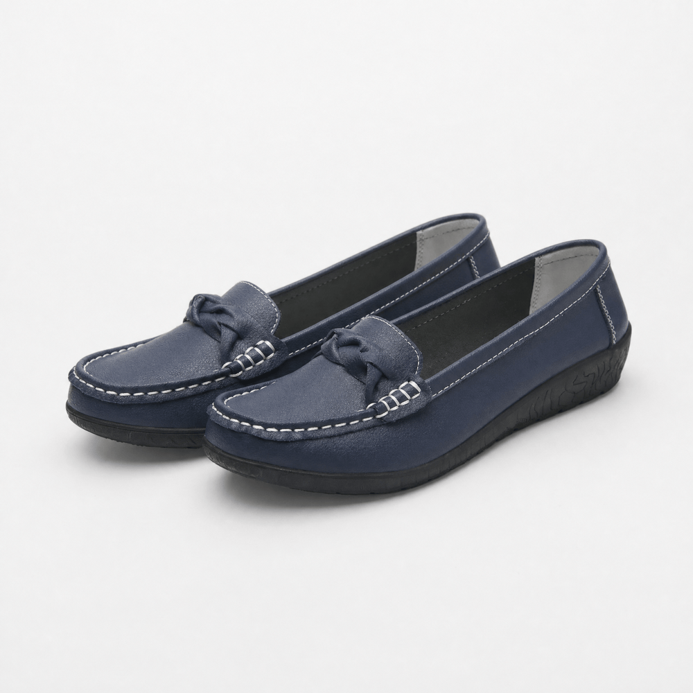 Gentry Morris Knotted Leather Loafers Slip On