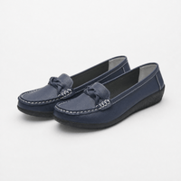 Gentry Morris Knotted Leather Loafers Slip On