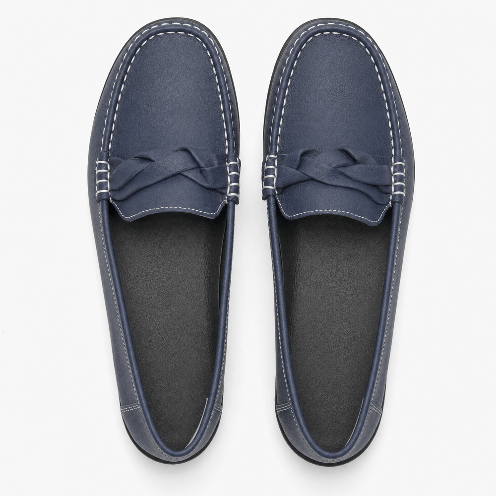 Gentry Morris Knotted Leather Loafers Slip On