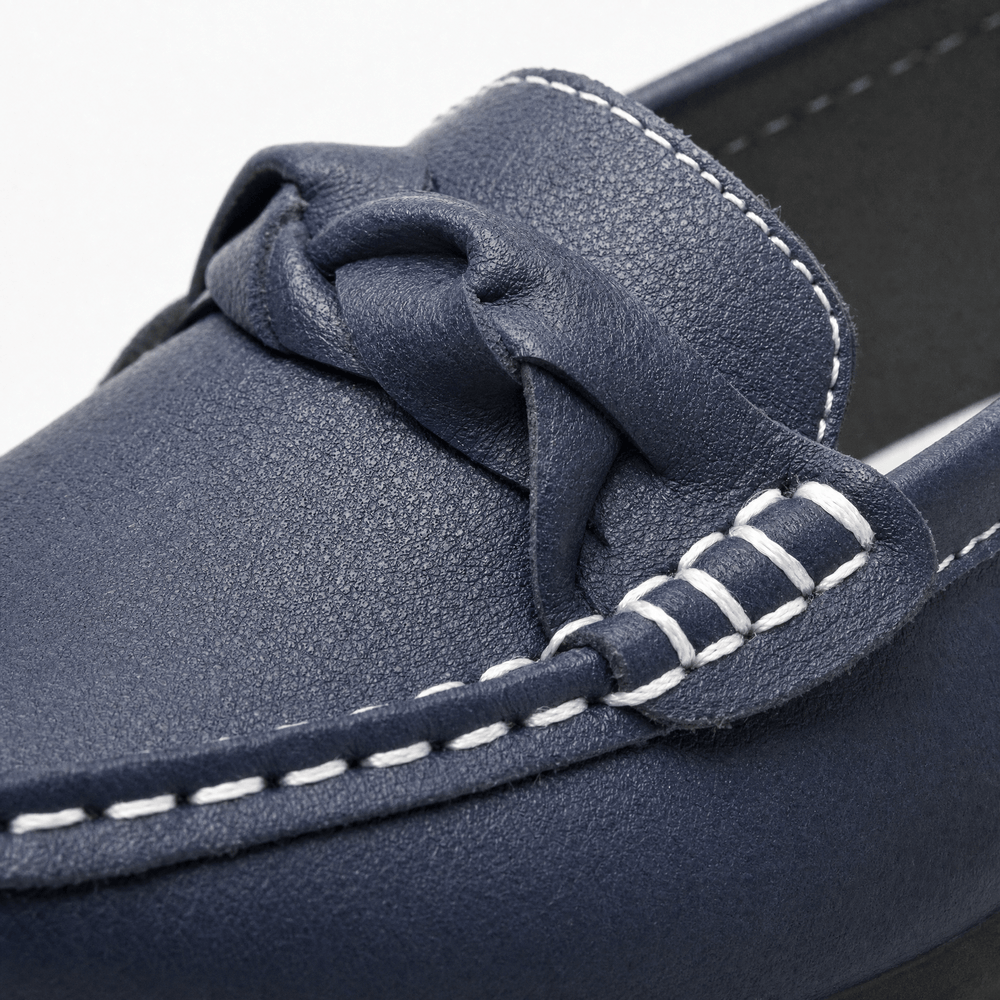 Gentry Morris Knotted Leather Loafers Slip On