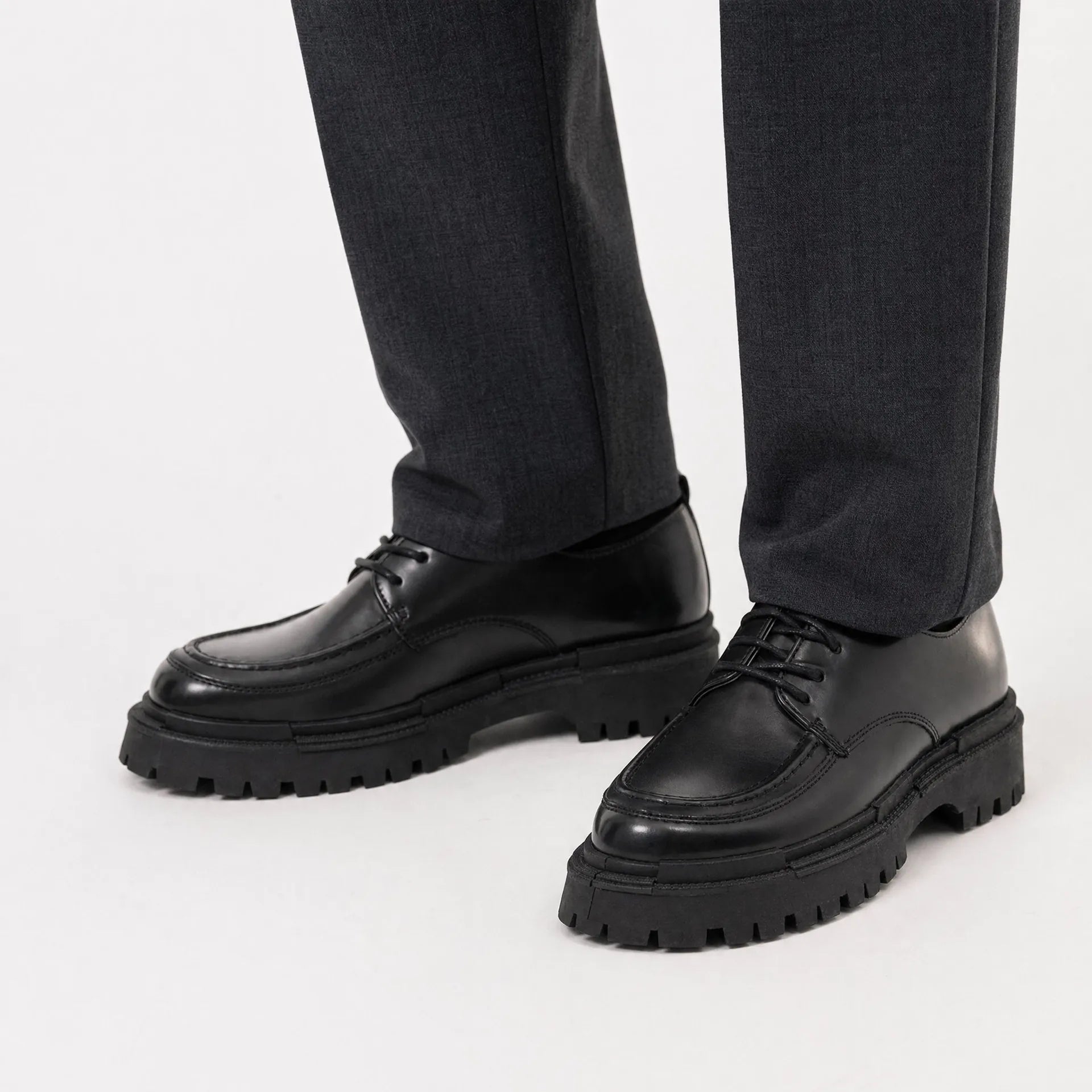 Gentry Morris Lace Up Chunky Mens Loafers