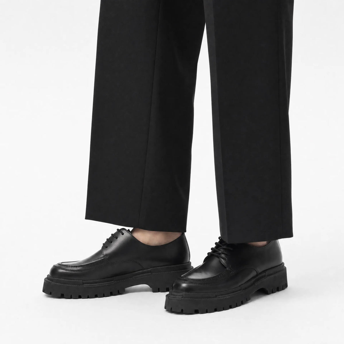 Gentry Morris Lace Up Chunky Mens Loafers