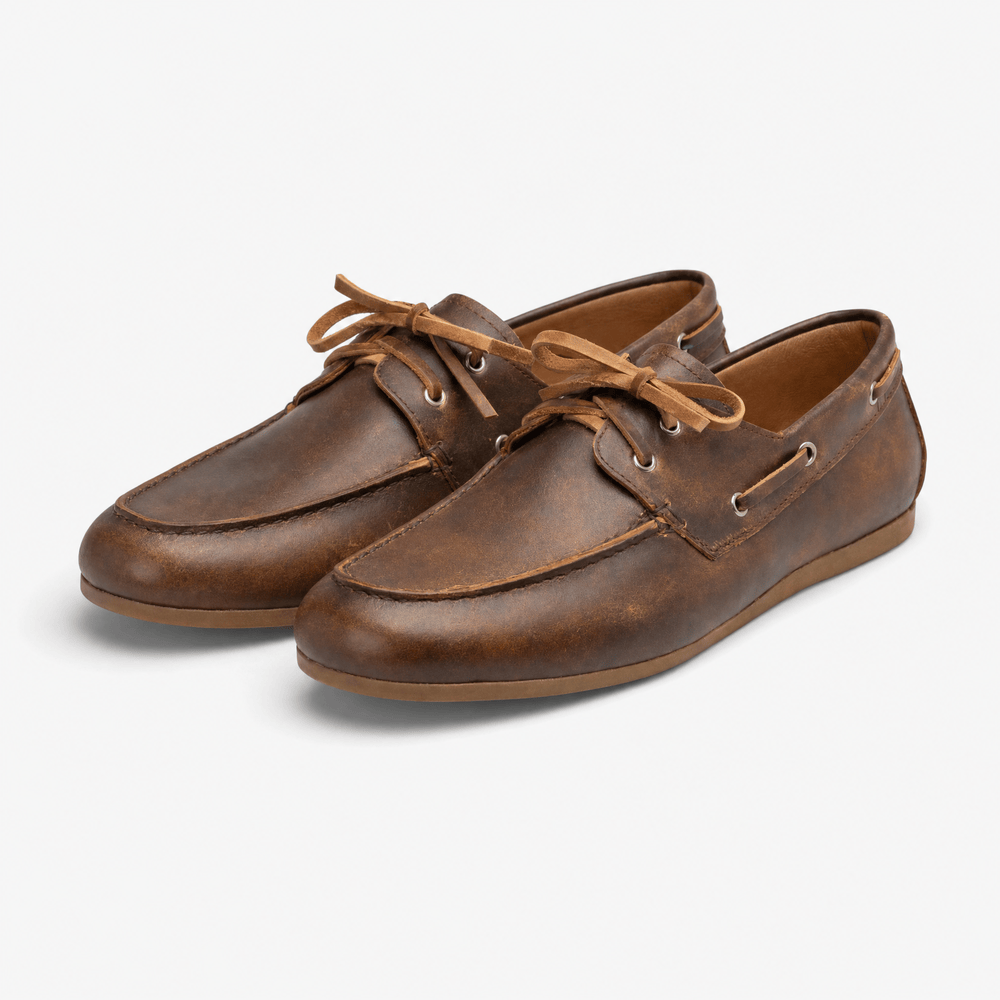 Gentry Morris Lace Up Loafers Dark Brown