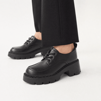 Gentry Morris Lace Up Platform Loafers Chunky