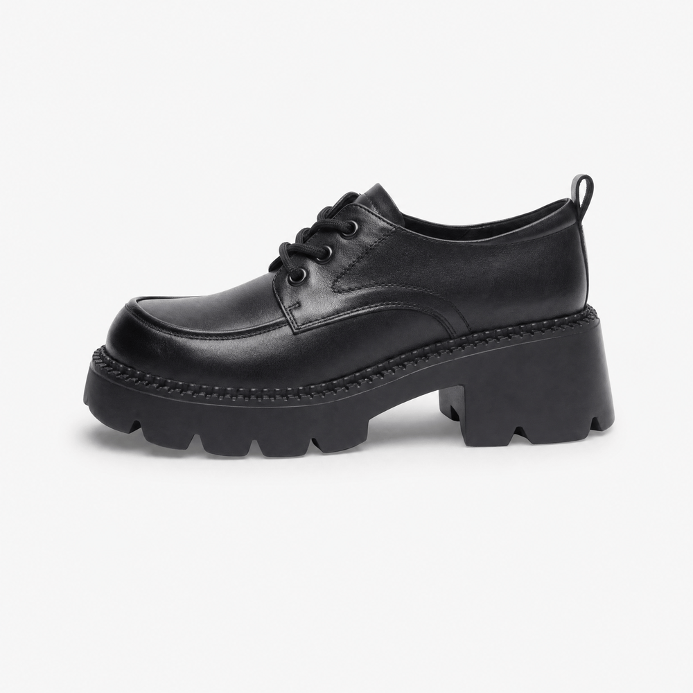 Gentry Morris Lace Up Platform Loafers Chunky