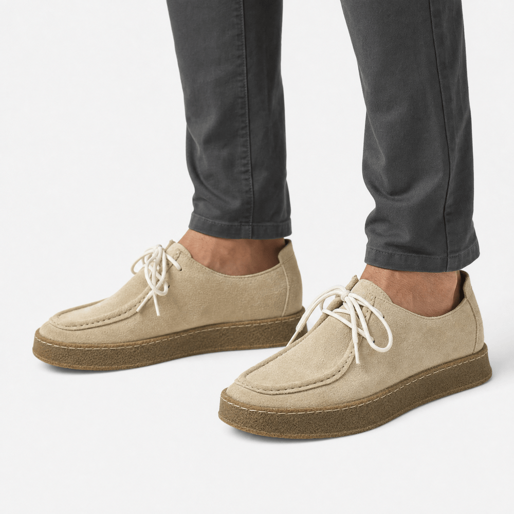 Gentry Morris Lace Up Suede Loafers