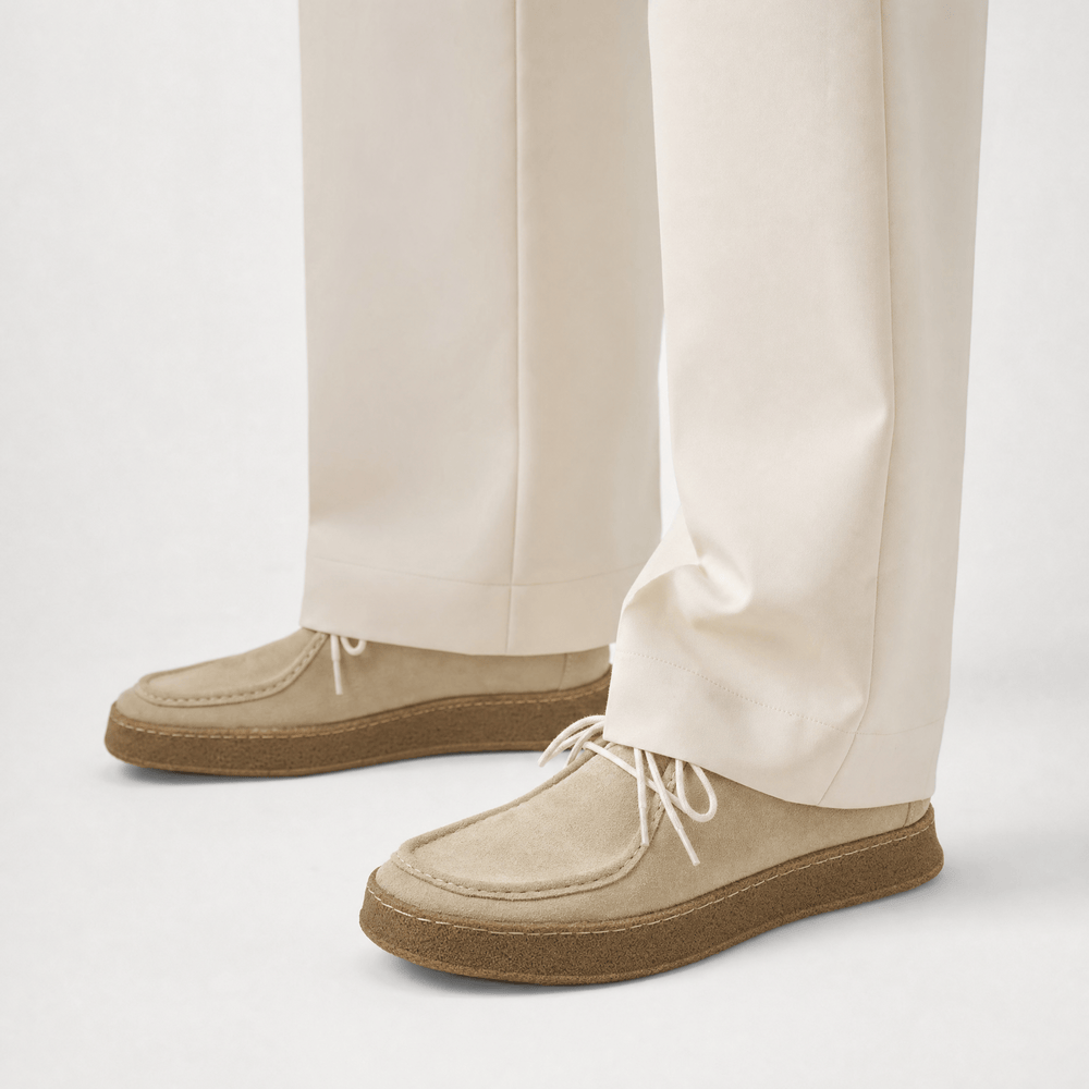 Gentry Morris Lace Up Suede Loafers