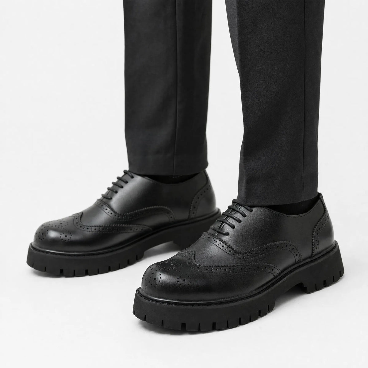 Gentry Morris Laced Platform Loafers Chunky Sole