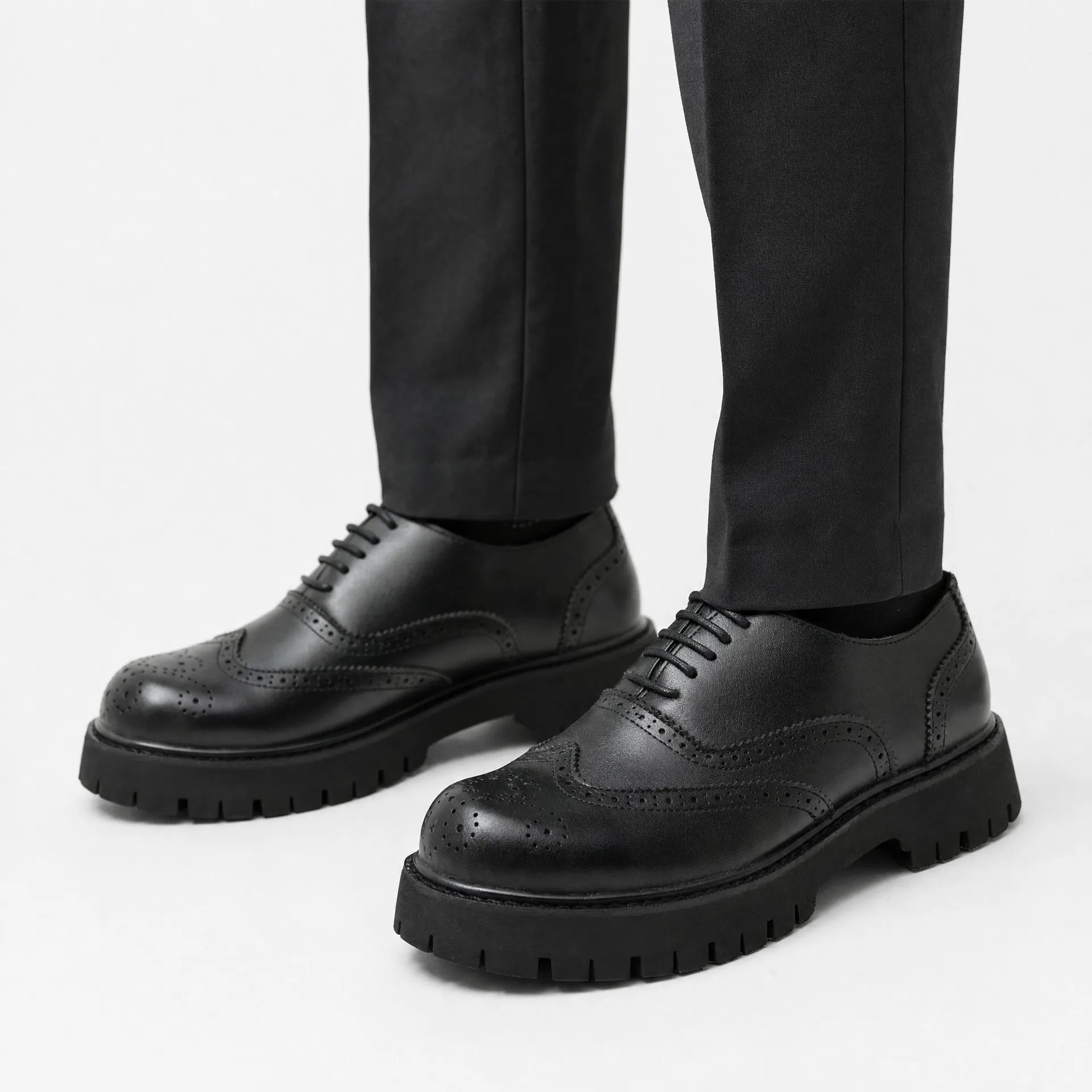 Gentry Morris Laced Platform Loafers Chunky Sole