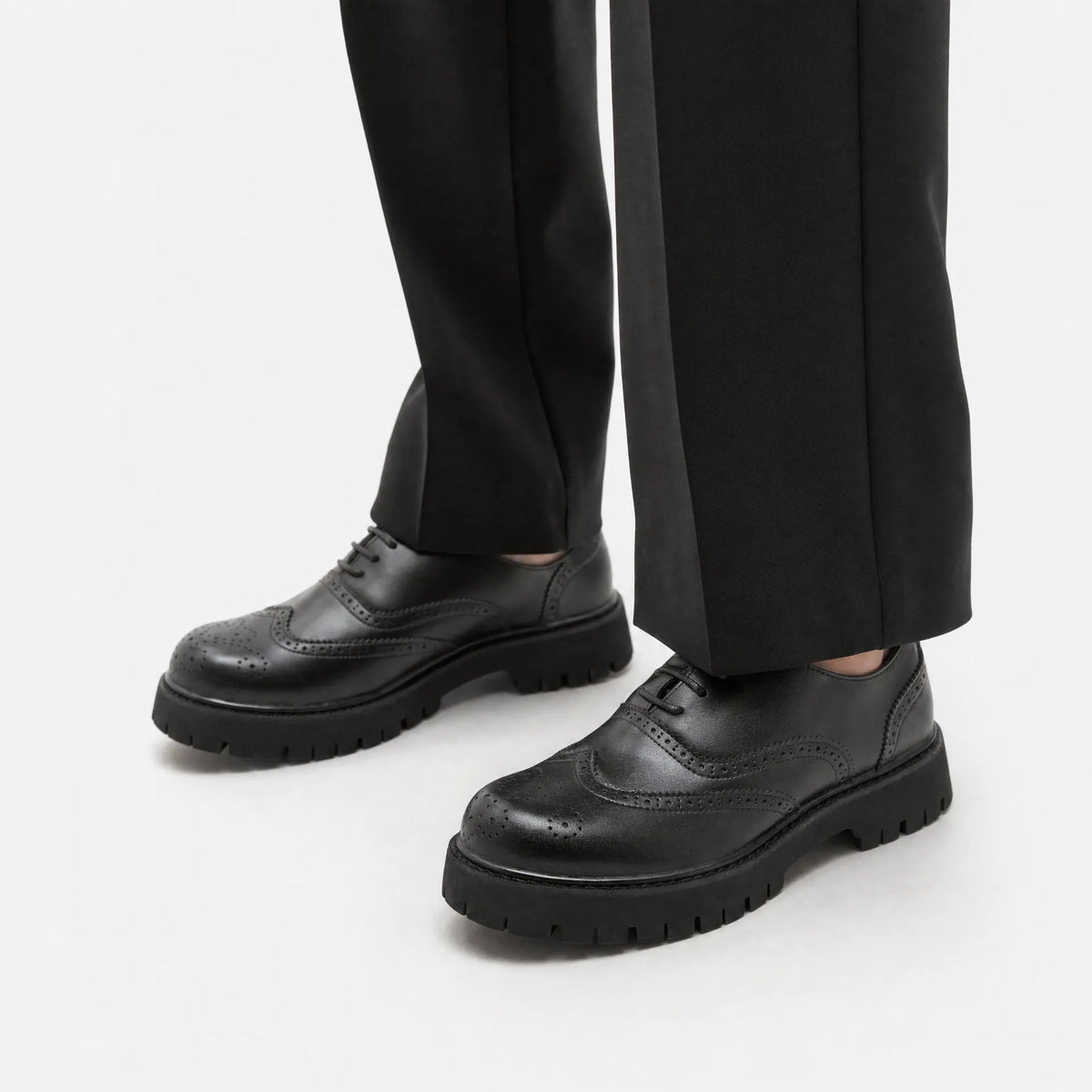 Gentry Morris Laced Platform Loafers Chunky Sole