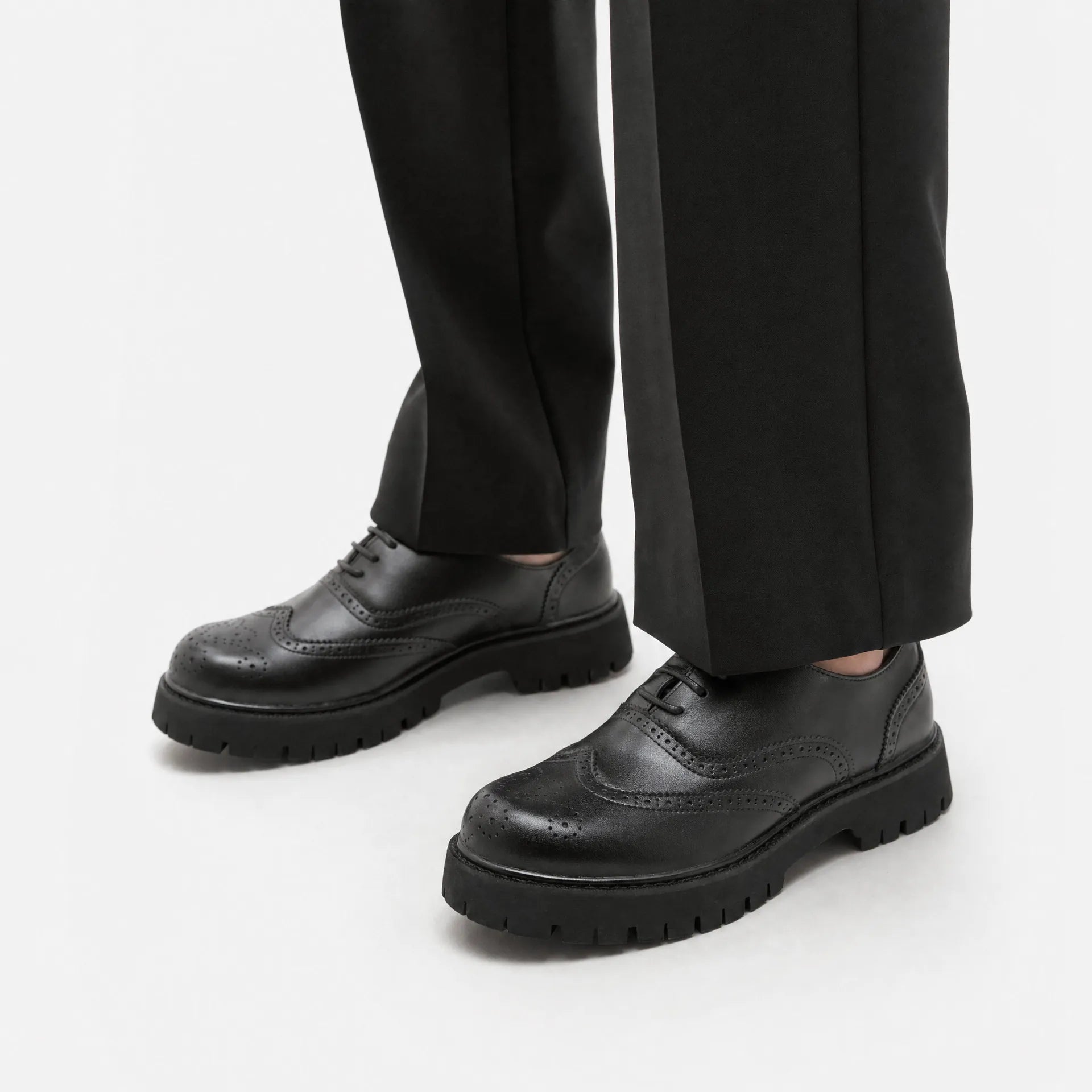 Gentry Morris Laced Platform Loafers Chunky Sole