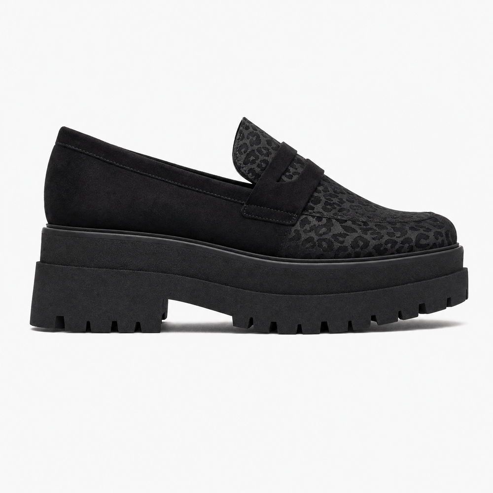 Gentry Morris Leopard Chunky Loafers Detail