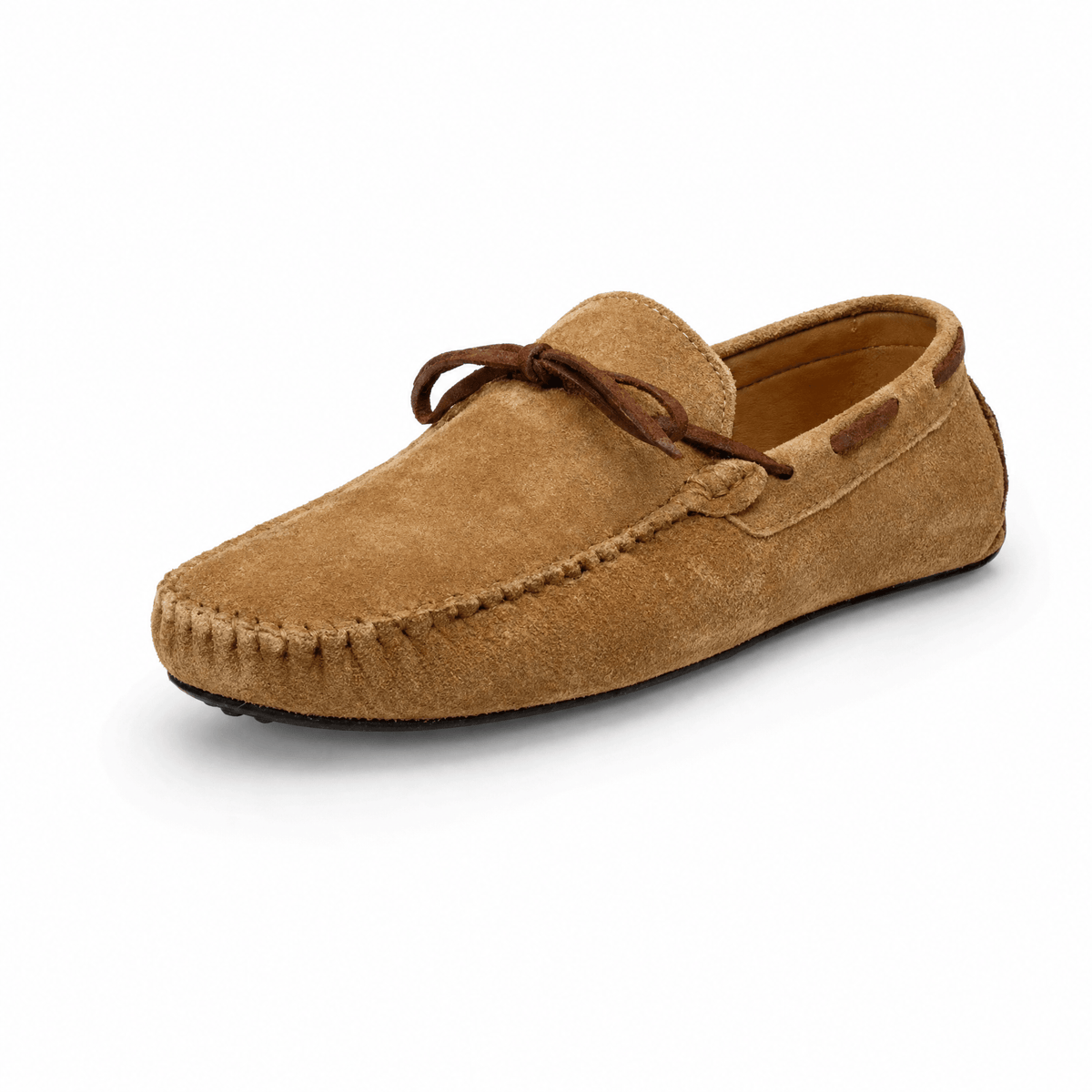 Gentry Morris Light Brown / 38 Brown Suede Lace Up Loafers