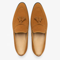 Gentry Morris Mens Suede Tassel Loafers