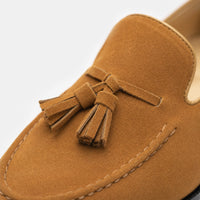 Gentry Morris Mens Suede Tassel Loafers
