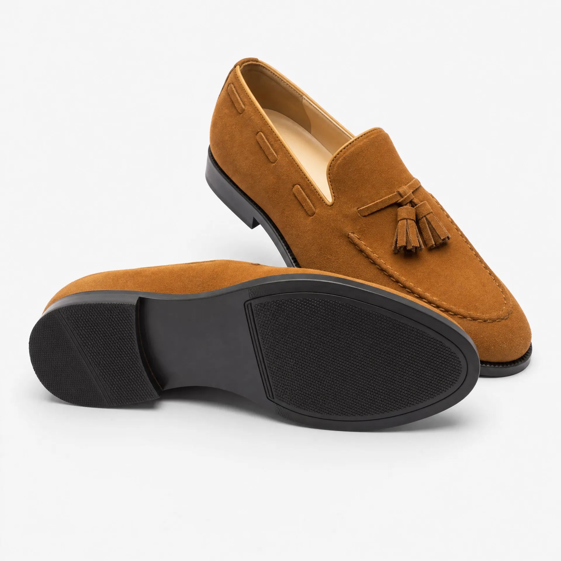 Gentry Morris Mens Suede Tassel Loafers